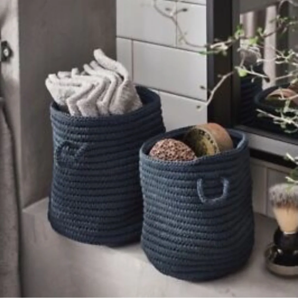 🆕 IKEA Nordrana Basket Set Of 2